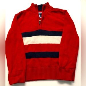 Tommy Hilfiger Stripped Knit Sweater 100% Cotton Size 5 Red Blue Preppy …